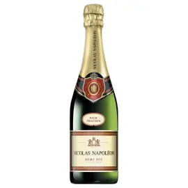 6  Fles van 75 cl mousserende wijn NicolasNapol&eacute;on demi-sec 10&deg; 