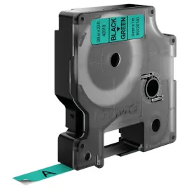 Tape voor DYMO D1 etiketteermachine 9mm Zwart/Groen 