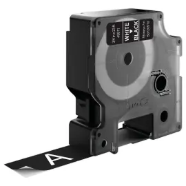 Ruban voor DYMO D1 etiketteermachine 19mm Wit/Zwart 