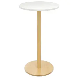 Hoge ronde tafel WOODY 60 cm - Wit 