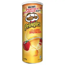 Chips Pringles  paprika - doos van 175g. 