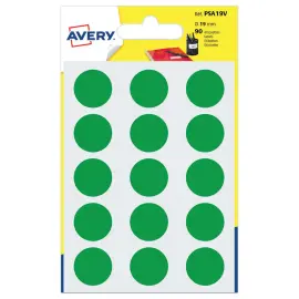 Kleefpastilles - &Oslash; 19 mm - Groen - AVERY 