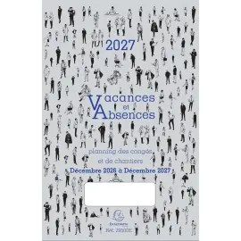 Jaarplanning afwezigheden vakanties Exacompta - jan-dec - 20x29,7 cm 