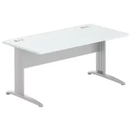 Bureau BUENOS AIRES - grijze aluminium poten 160x80 cm - FIDUCIAL 