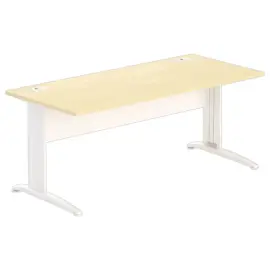 Bureau Buenos Aires - Blad beuk en witte poten - 180x80 cm 
