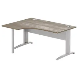 Bureau BUENOS AIRES compact terug naar links notelaar/alu, L160 