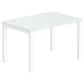 Bureau BRUXELLES 120 x 80 grijs - witte poten 