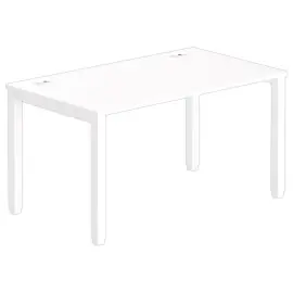 Bureau BRUXELLES 140 x 80 wit - witte poten 