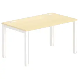 Bureau BRUXELLES 140 x 80 beuken - witte poten 