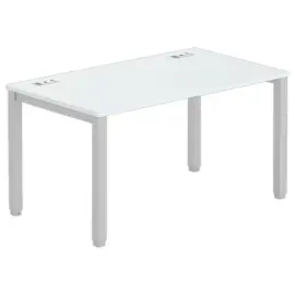 Bureau BRUXELLES 140 x 80 grijs - aluminium voet 