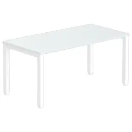 Bureau BRUXELLES 160 x 80 grijs - witte poten 