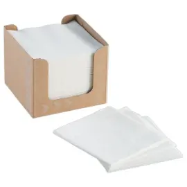 50  Cocktailservetten - 20 x 20 cm - Wit - DUNI 