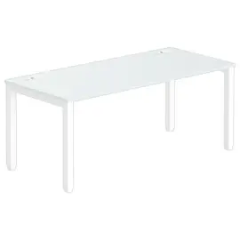 Bureau BRUXELLES 180 x 80 grijs - witte poten 