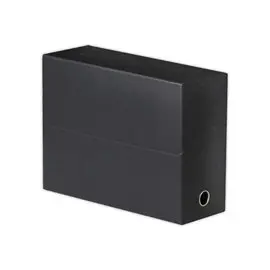 Opbergdoos - Bekleed - Rug 12 cm - Zwart - OXFORD 
