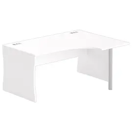 Bureau BUDAPEST compact rechts terug wit L160 