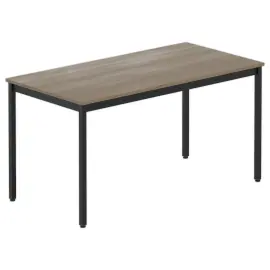Rechthoekige multifunctionele tafel 140 x 70 notenhout / zwart 
