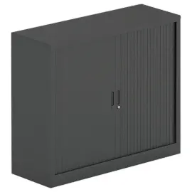 Lage metalen kast - 100 x 100 cm - Antraciet 