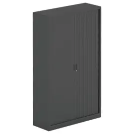 Hoge kast met gordijnen 198x120 cm - antraciet 