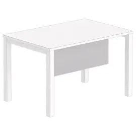 Melamine achterwand L 120 aluminium 