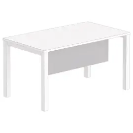 Melamine achterwand L 140 aluminium 