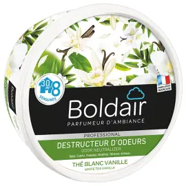 Geurverwijderende vaste gel - Witte theebes vanille - 300 g - BOLDAIR 