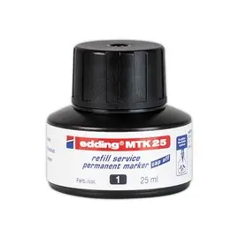 Navulling voor permanent markers - Noir - EDDING 