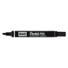 Permanent marker - Zwarte beitelpunt - PENTEL N60 