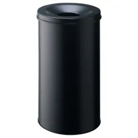 Vuurvaste papierkorf 60 Liter zwart 