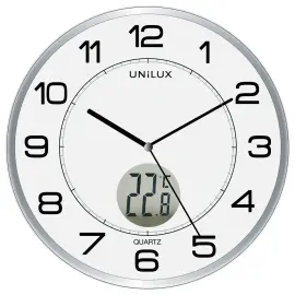 Wandklok met thermometer 