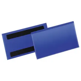 50  Magnetische hoezen logistiek - 150 x 67 mm - Blauw - DURABLE 