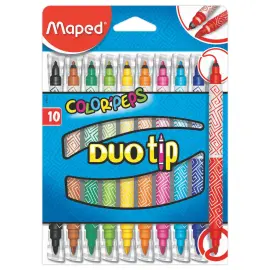 10  Viltstiften Duo Tip - Dubbele tip - MAPED 