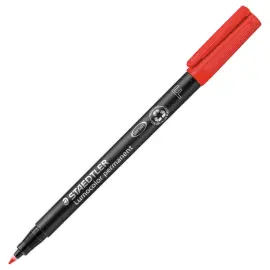 Universele permanent marker Lumocolor - 0,6 mm - Rood - STAEDTLER 