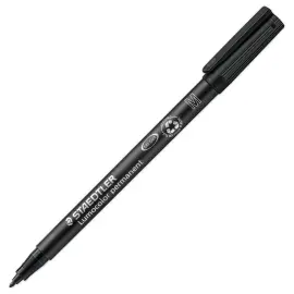 Permanente vilstift Lumocolor - medium punt 1mm - zwart - STAEDTLER 
