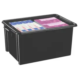 Opbergbox - 48,5 L - Zwart - STRATA 