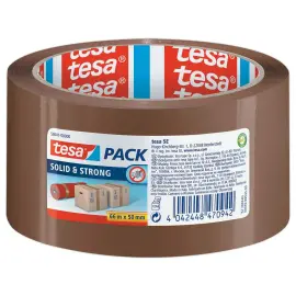Plakbandrol Solidstrong PP havana - 66m x 50mm - TESA 
