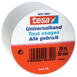 PVC-lijmrol voor reparatie TESA - 20m x 50mm Wit 