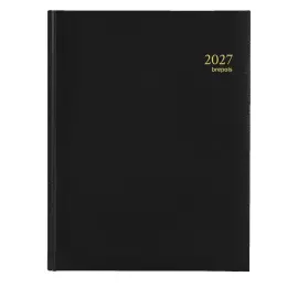 Weekagenda boekgebonden Brepols Timing17,1 x 22 cm- zwart 