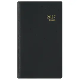 Weekagenda Brepols Interplan 9x16 cm -zwart 