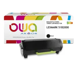 Zwarte lasercartridge ARMOR equiv. aanLexmark 51B2000 