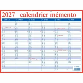 Mementokalender Aurora BE FR - 42 x33 cm 