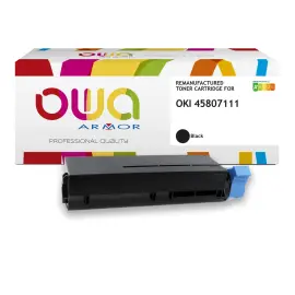Lasercartridge ARMOR equiv. aan OKI 45807111  Zwart 