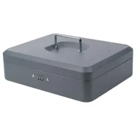 Geldkist met codeslot 30cm grijs 