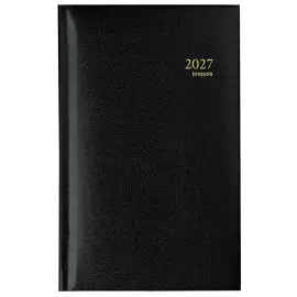 Zakagenda Brepols Interplan 9x16 cm - zwart 