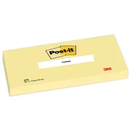 Herpositioneerbare memoblaadjes - 76 x 127 mm - Pastelgeel - POST-IT 