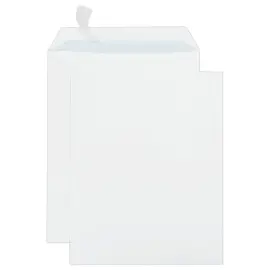 250  Witte hoezen met siliconenband 260x330 mm zonder venster 90g 