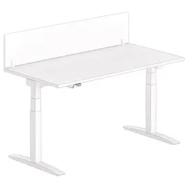 Kantoorkleiner L 160 wit/wit 