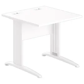 Tafel 80 x 80 wit - witte poten 