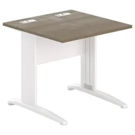 Tafel 80 x 80 noten - witte poten 
