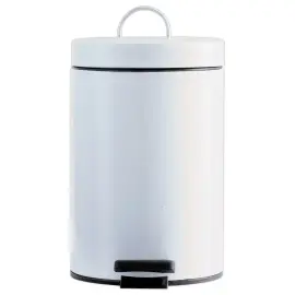 Pedaalemmer in wit staal 3L 