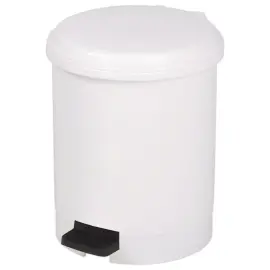 Plastic pedaalemmer - wit -3 L 